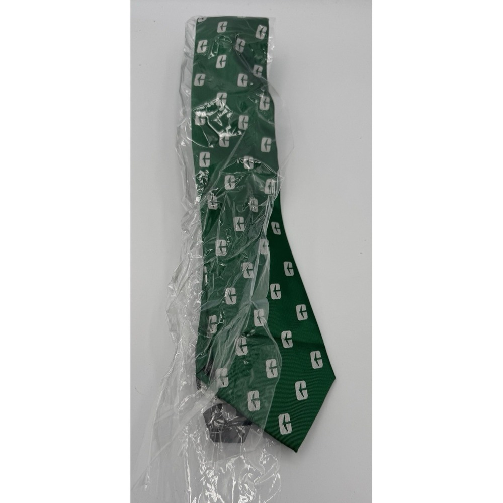 Jardine Collection Charlotte 49ers Green White Dress Tie Logo AOP NWT